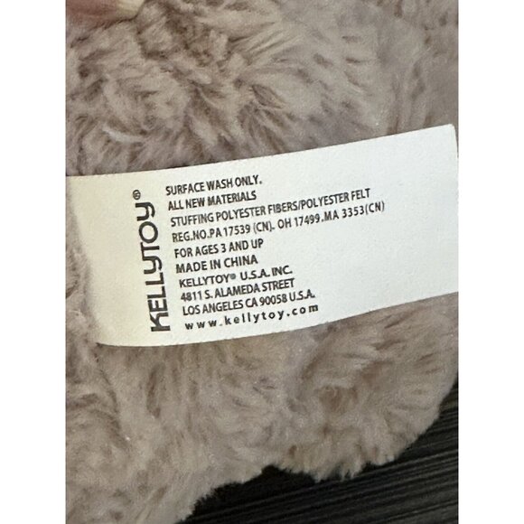 Kellytoy Brown Bunny Rabbit Plush Stuffed Animal Easter 20” Colorblock - Picture 10 of 11